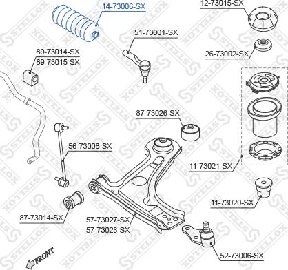 Stellox 14-73006-SX - Körük, sükan furqanavto.az