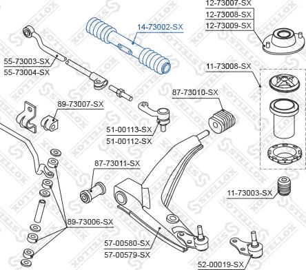 Stellox 14-73002-SX - Körük, sükan furqanavto.az