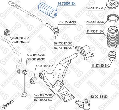 Stellox 14-73007-SX - Körük, sükan furqanavto.az