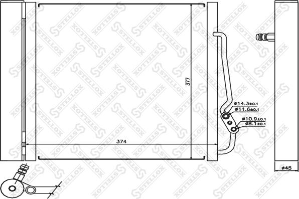 Stellox 10-45460-SX - Kondenser, kondisioner furqanavto.az