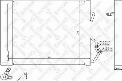 Stellox 10-45461-SX - Kondenser, kondisioner furqanavto.az