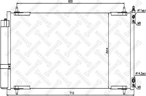 Stellox 10-45412-SX - Kondenser, kondisioner furqanavto.az