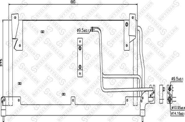 Stellox 10-45487-SX - Kondenser, kondisioner furqanavto.az