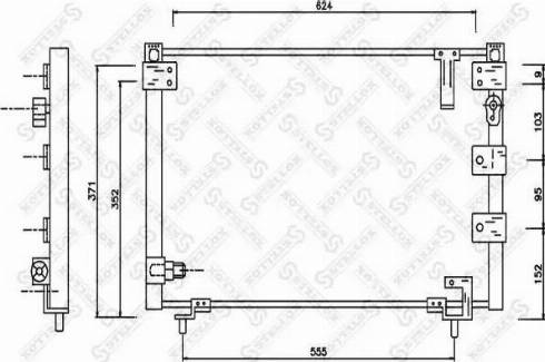 Stellox 10-45558-SX - Kondenser, kondisioner furqanavto.az