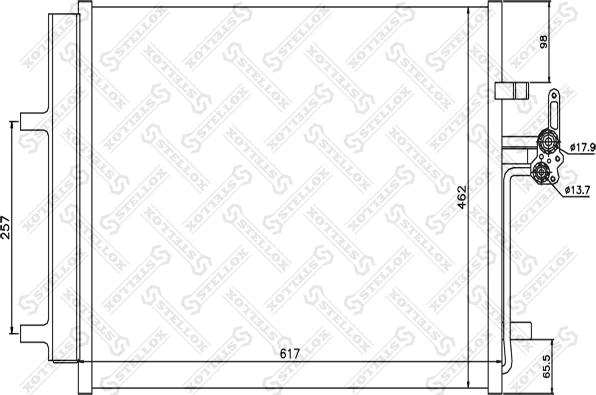 Stellox 10-45562-SX - Kondenser, kondisioner furqanavto.az