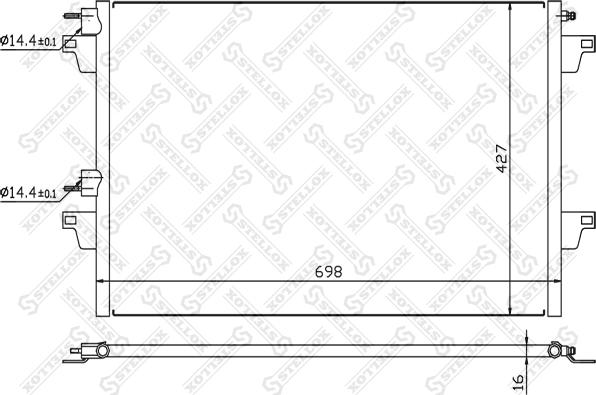 Stellox 10-45505-SX - Kondenser, kondisioner furqanavto.az