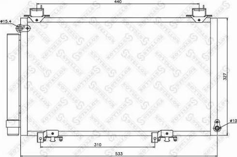 Stellox 10-45538-SX - Kondenser, kondisioner furqanavto.az