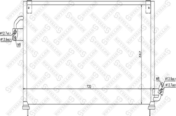 Stellox 10-45521-SX - Kondenser, kondisioner furqanavto.az