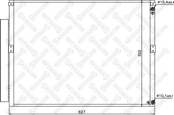 Stellox 10-45528-SX - Kondenser, kondisioner furqanavto.az