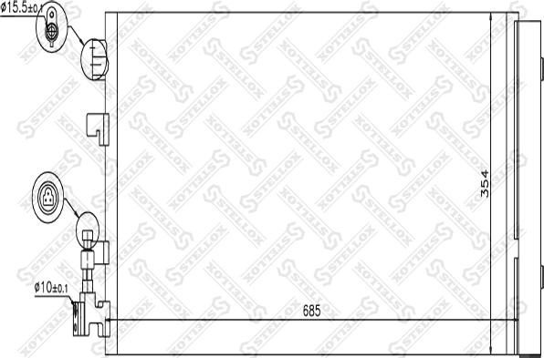 Stellox 10-45694-SX - Kondenser, kondisioner furqanavto.az