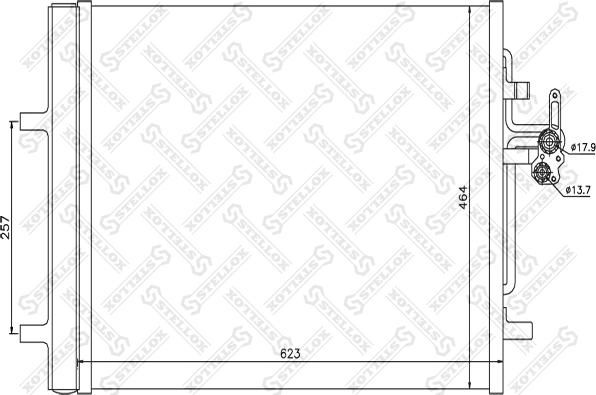 Stellox 10-45692-SX - Kondenser, kondisioner furqanavto.az