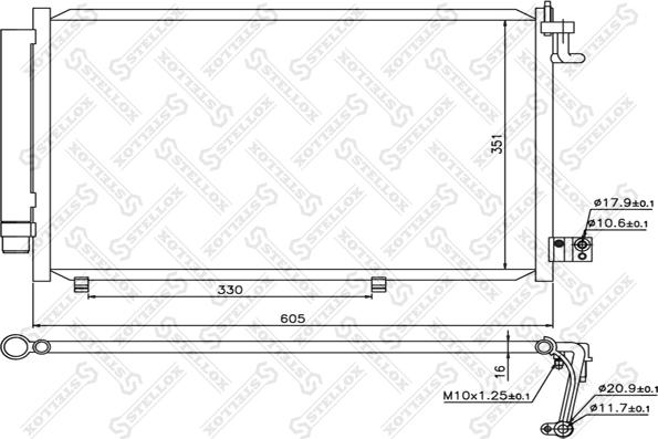 Stellox 10-45697-SX - Kondenser, kondisioner furqanavto.az