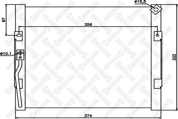 Stellox 10-45654-SX - Kondenser, kondisioner furqanavto.az