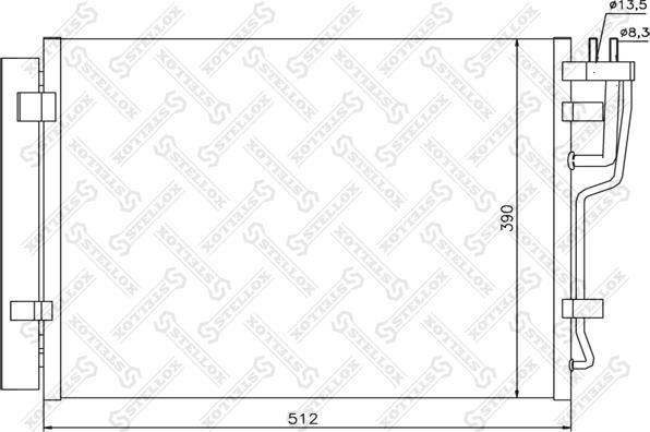 Stellox 10-45609-SX - Kondenser, kondisioner furqanavto.az