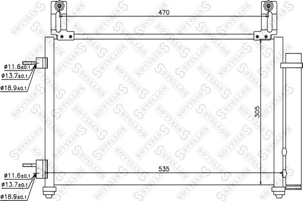 Stellox 10-45611-SX - Kondenser, kondisioner furqanavto.az