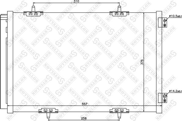 Stellox 10-45632-SX - Kondenser, kondisioner furqanavto.az