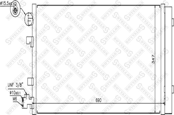 Stellox 10-45673-SX - Kondenser, kondisioner furqanavto.az