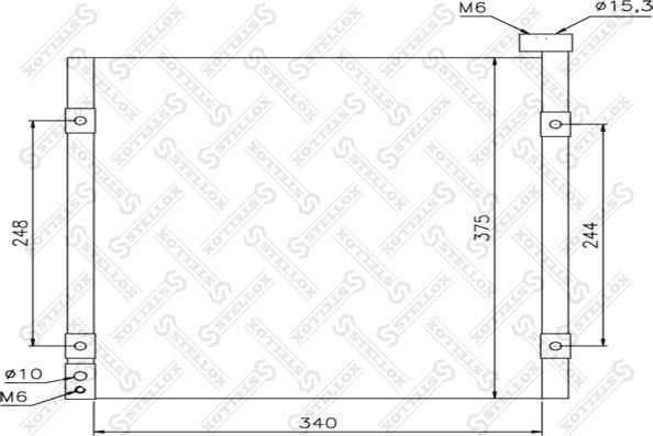 Stellox 10-45095-SX - Kondenser, kondisioner furqanavto.az