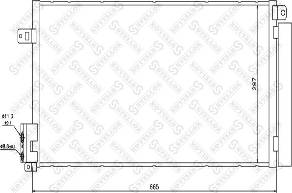 Stellox 10-45092-SX - Kondenser, kondisioner furqanavto.az