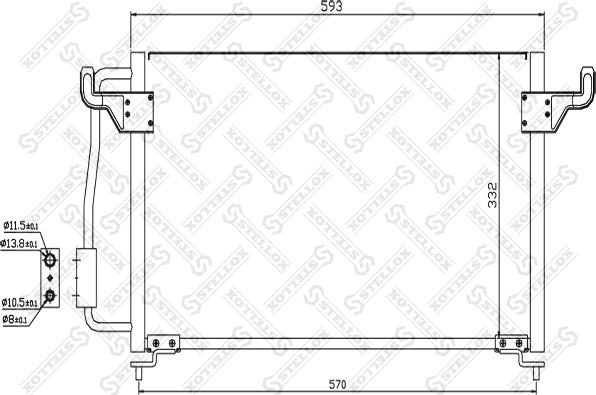 Stellox 10-45046-SX - Kondenser, kondisioner furqanavto.az