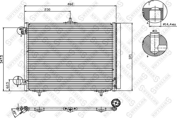 Stellox 10-45040-SX - Kondenser, kondisioner furqanavto.az