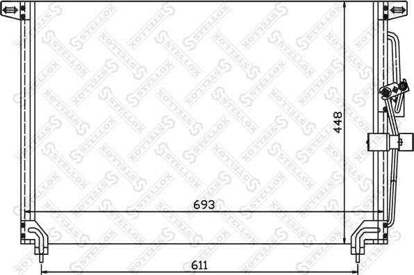 Stellox 10-45048-SX - Kondenser, kondisioner furqanavto.az