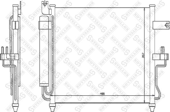 Stellox 10-45043-SX - Kondenser, kondisioner furqanavto.az