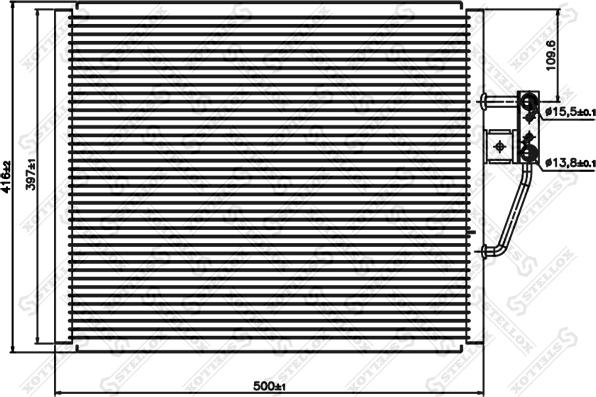 Stellox 10-45054-SX - Kondenser, kondisioner furqanavto.az