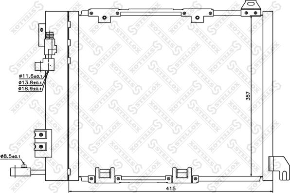 Stellox 10-45058-SX - Kondenser, kondisioner furqanavto.az