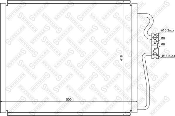 Stellox 10-45053-SX - Kondenser, kondisioner furqanavto.az