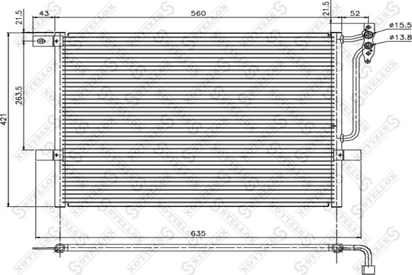 Stellox 10-45052-SX - Kondenser, kondisioner furqanavto.az