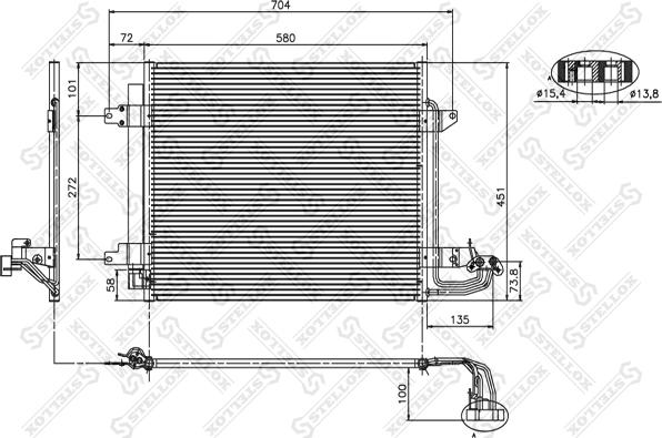 Stellox 10-45060-SX - Kondenser, kondisioner furqanavto.az