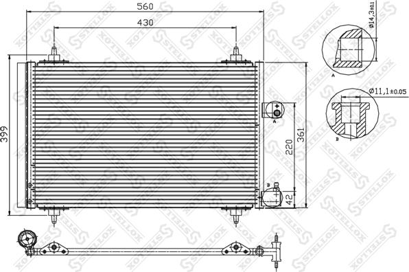 Stellox 10-45067-SX - Kondenser, kondisioner furqanavto.az