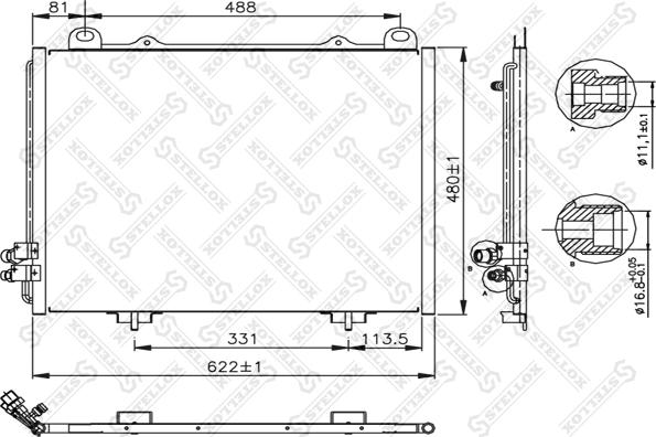 Stellox 10-45009-SX - Kondenser, kondisioner furqanavto.az