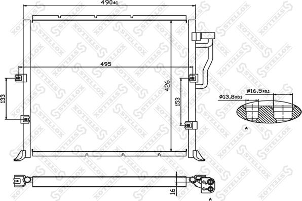 Stellox 10-45004-SX - Kondenser, kondisioner furqanavto.az