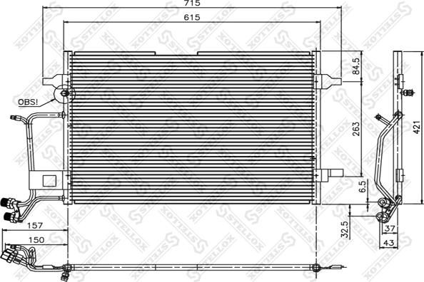 Stellox 10-45006-SX - Kondenser, kondisioner furqanavto.az