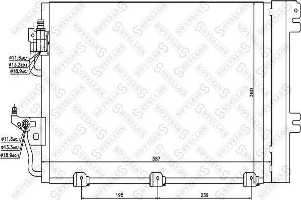 Stellox 10-45003-SX - Kondenser, kondisioner furqanavto.az