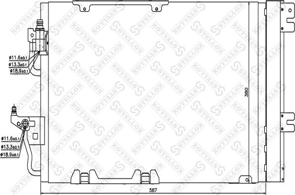 Stellox 10-45019-SX - Kondenser, kondisioner furqanavto.az