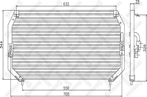 Stellox 10-45014-SX - Kondenser, kondisioner furqanavto.az