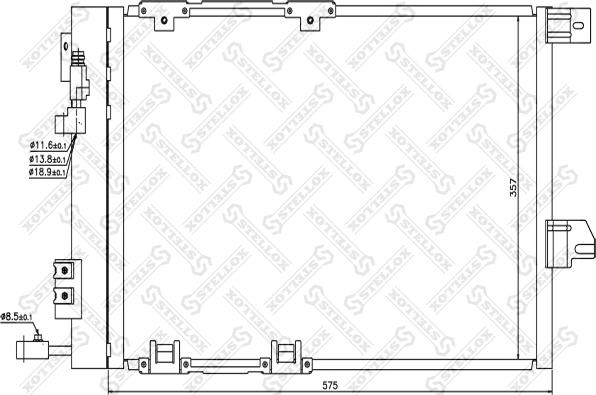 Stellox 10-45015-SX - Kondenser, kondisioner furqanavto.az