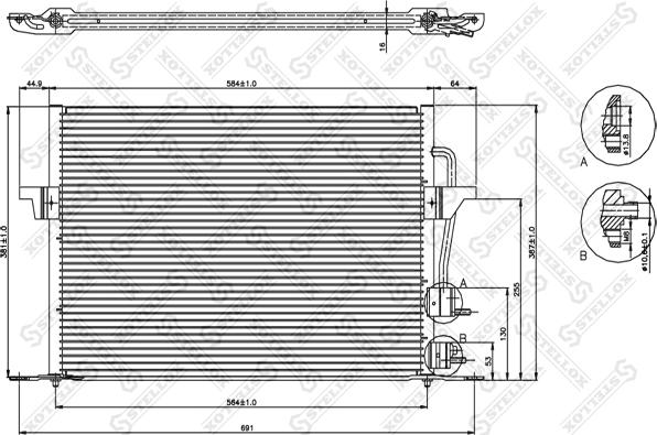 Stellox 10-45010-SX - Kondenser, kondisioner furqanavto.az