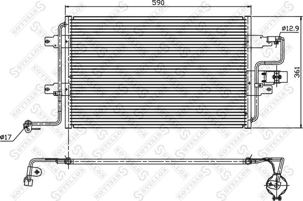 Stellox 10-45011-SX - Kondenser, kondisioner furqanavto.az