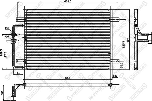 Stellox 10-45012-SX - Kondenser, kondisioner furqanavto.az