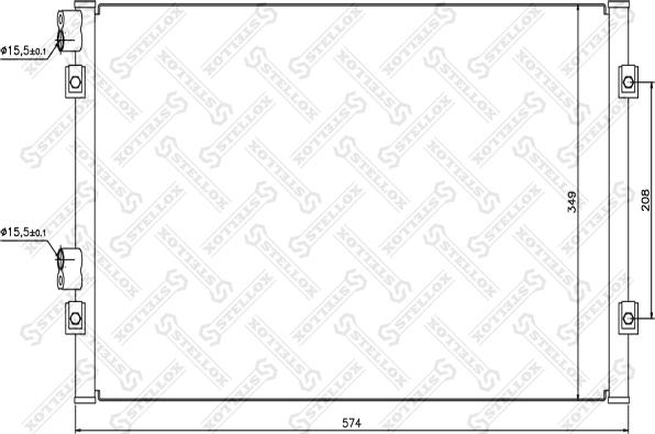 Stellox 10-45081-SX - Kondenser, kondisioner furqanavto.az