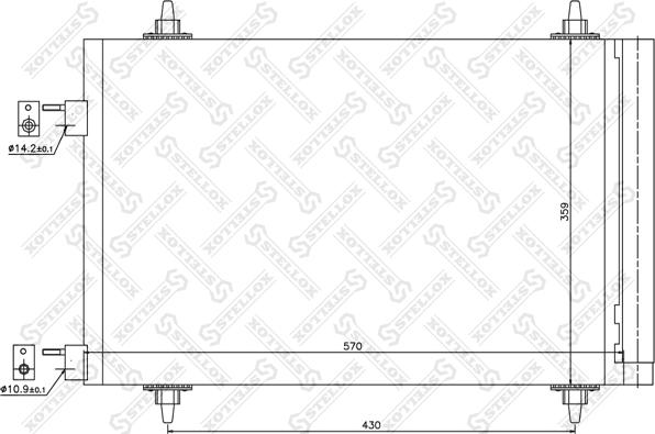 Stellox 10-45039-SX - Kondenser, kondisioner furqanavto.az