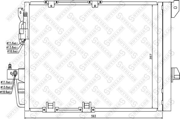 Stellox 10-45035-SX - Kondenser, kondisioner furqanavto.az