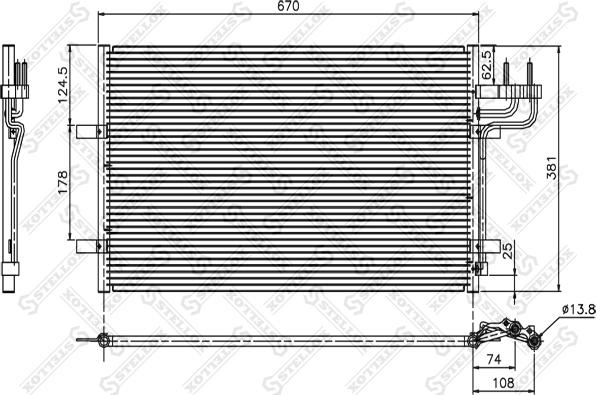 Stellox 10-45036-SX - Kondenser, kondisioner furqanavto.az