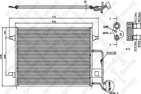 Stellox 10-45025-SX - Kondenser, kondisioner furqanavto.az