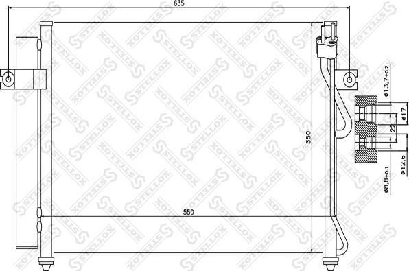 Stellox 10-45028-SX - Kondenser, kondisioner furqanavto.az