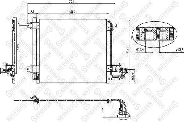 Stellox 10-45023-SX - Kondenser, kondisioner furqanavto.az